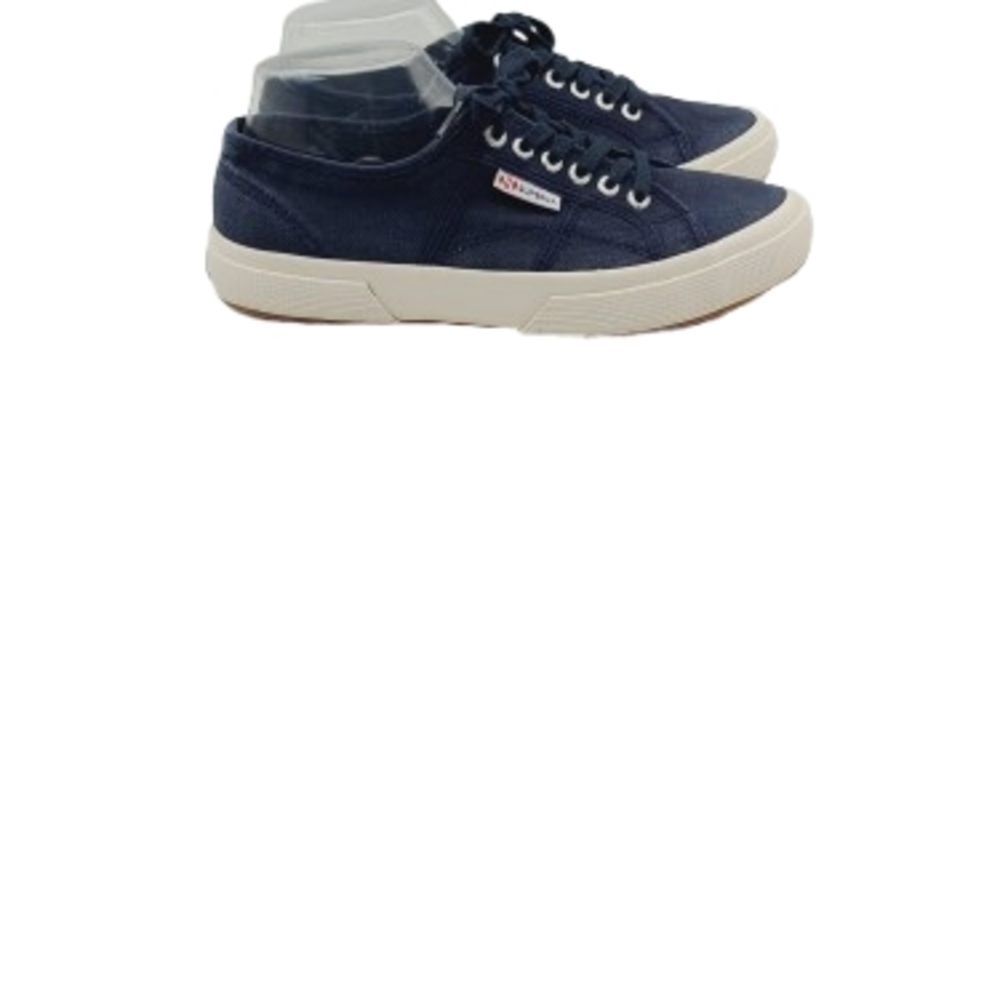 Superga Classic Canvas Sneakers Unisex Navy Blue Women's Size 10 Men's size 8.5 - Picture 5 of 12